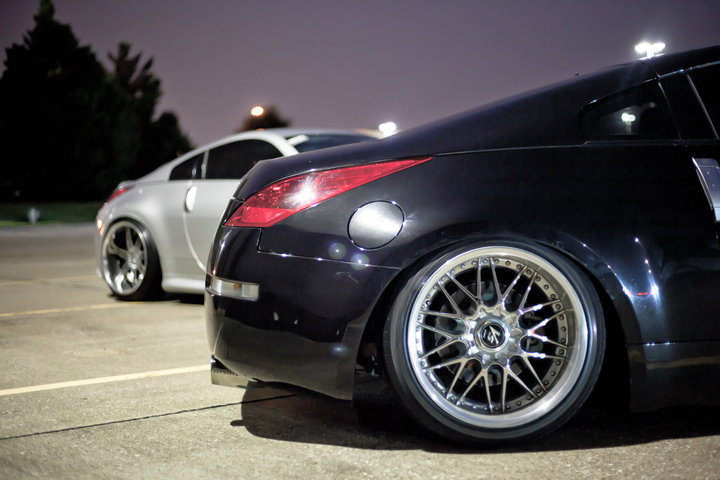 photo 4 Nissan 350Z custom wheels Work VS-MX 18x10.0, ET 0, tire size 225/40 R18. 18x11.0 ET0 245/40 R18