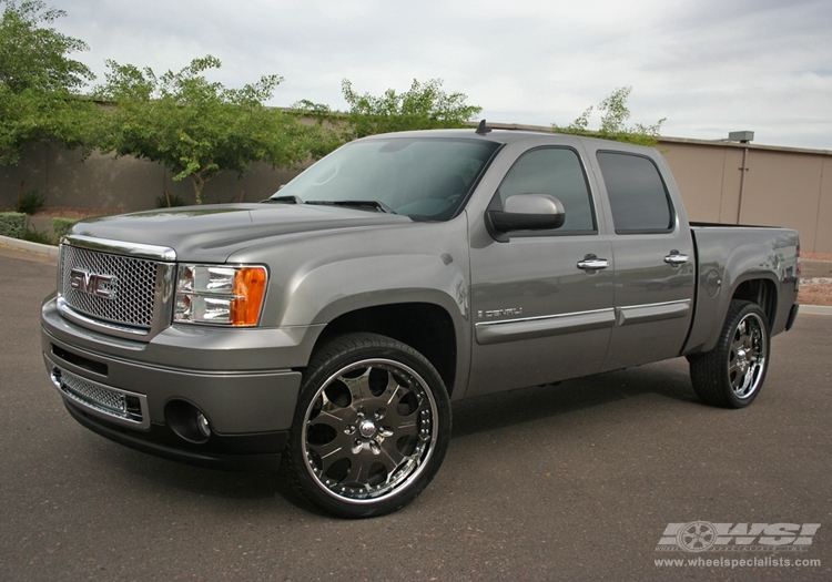 photo 1 GMC Sierra 2500HD custom wheels GFG Trento-7 24x, ET , tire size X R24. x ET