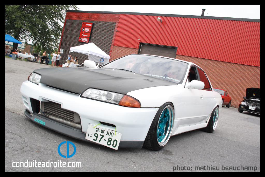 photo 2 Nissan R31-R34 Skyline 4dr custom wheels ssr sp1 17x9.5, ET 0, tire size 215/45 R17. 17x10.0 ET+19 225/45 R17