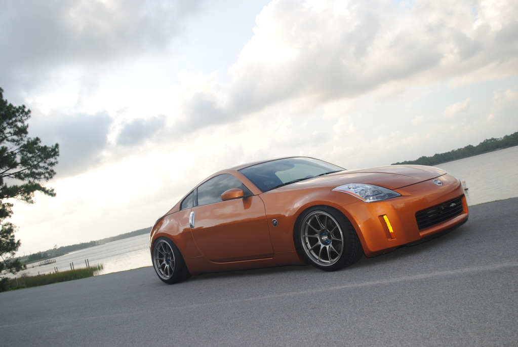photo 1 Nissan 350Z custom wheels Weds TC105N 18x10.5, ET +12, tire size 255/35 R18. 18x10.5 ET-8 265/35 R18