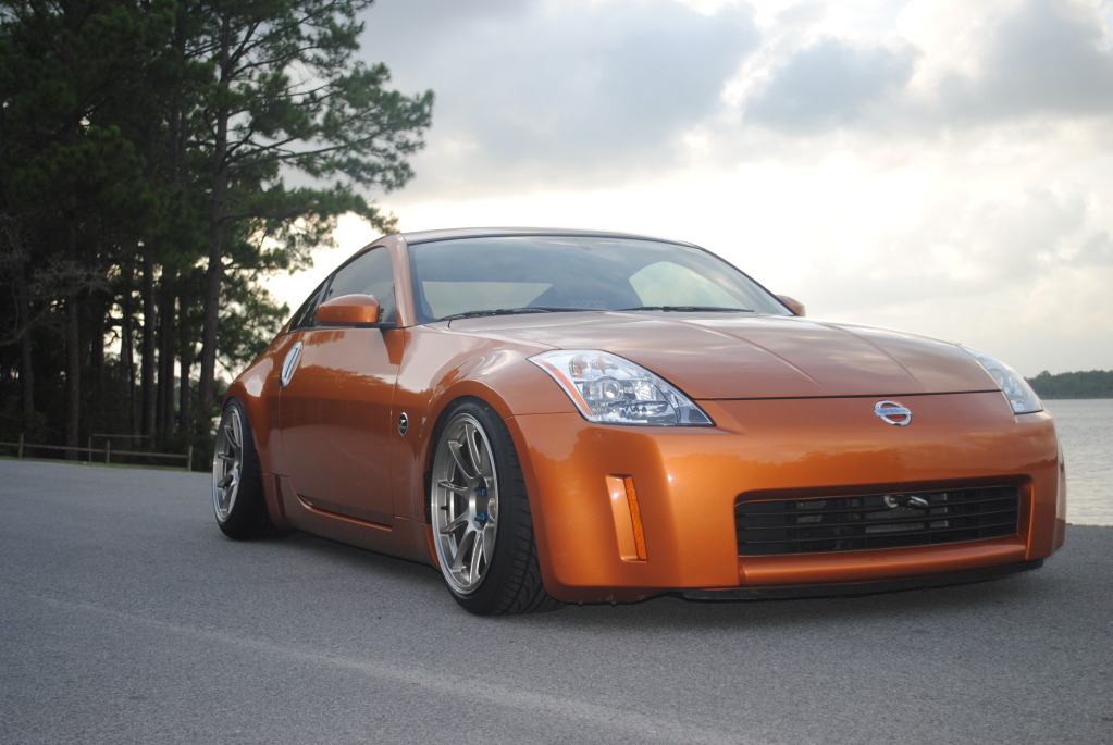 photo 2 Nissan 350Z custom wheels Weds TC105N 18x10.5, ET +12, tire size 255/35 R18. 18x10.5 ET-8 265/35 R18