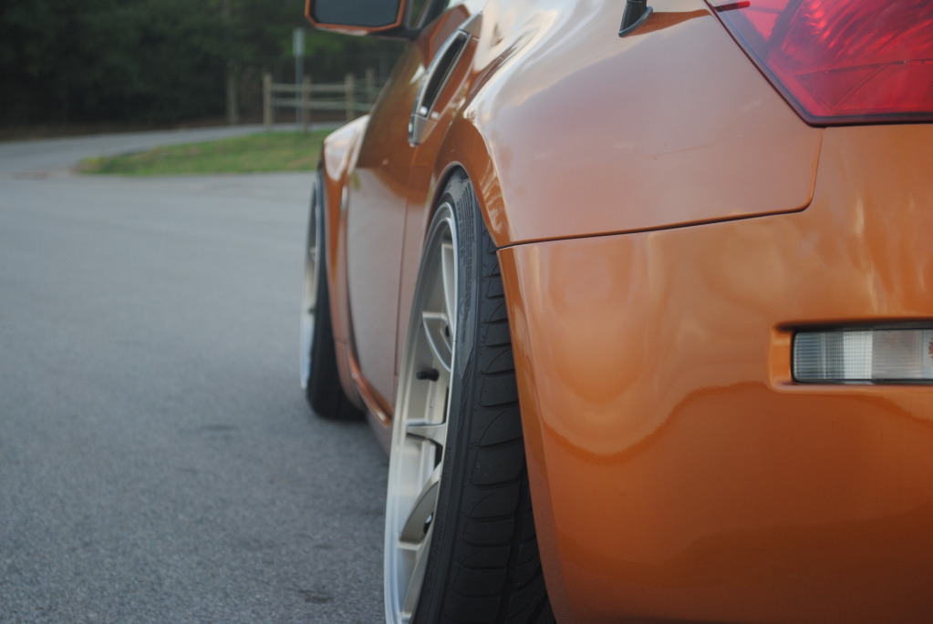 photo 4 Nissan 350Z custom wheels Weds TC105N 18x10.5, ET +12, tire size 255/35 R18. 18x10.5 ET-8 265/35 R18
