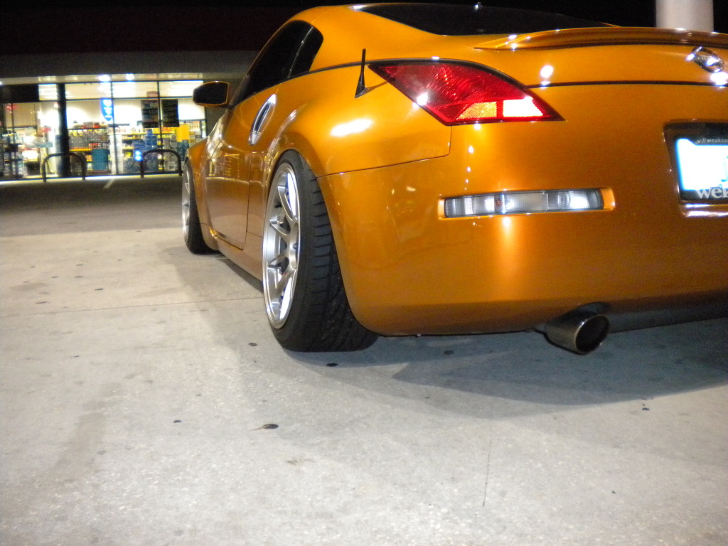 photo 11 Nissan 350Z custom wheels Weds TC105N 18x10.5, ET +12, tire size 255/35 R18. 18x10.5 ET-8 265/35 R18