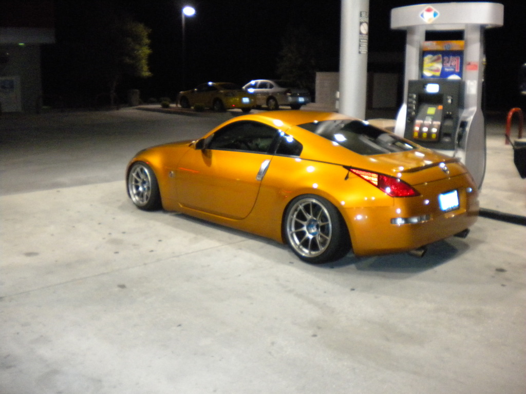 photo 12 Nissan 350Z custom wheels Weds TC105N 18x10.5, ET +12, tire size 255/35 R18. 18x10.5 ET-8 265/35 R18