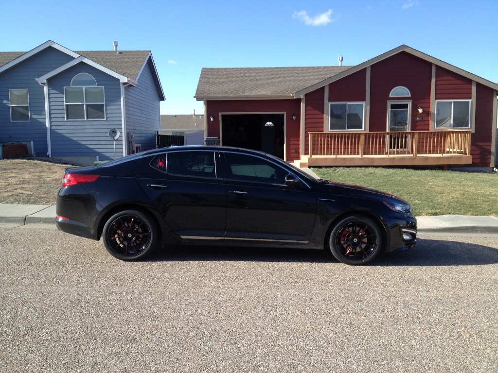 photo 2 Kia Optima custom wheels Konig Illusion Red 18x8.0, ET , tire size 245/40 R18. x ET 