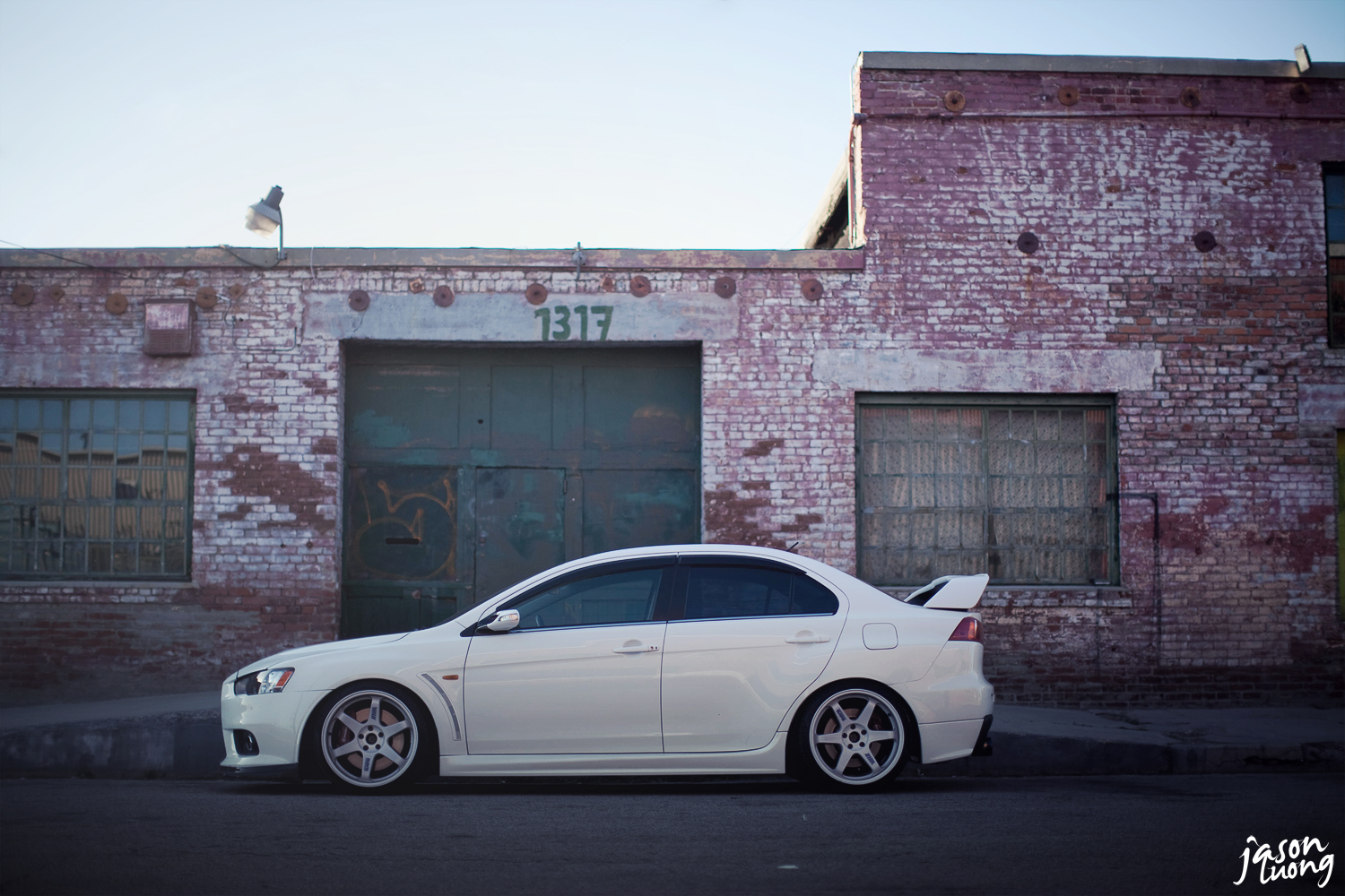 photo 7 Mitsubishi Lancer Evolution custom wheels Rays Engineering Volk Racing TE37 19x10.5, ET +12, tire size 265/30 R19. x ET 