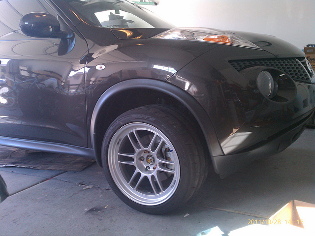 photo 1 Nissan Juke custom wheels Enkei RPF1 18x9.5, ET +15, tire size 275/35 R18. x ET