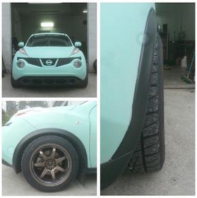 photo 1 Nissan Juke custom wheels 17x9.0, ET +20, tire size 245/45 R17. x ET