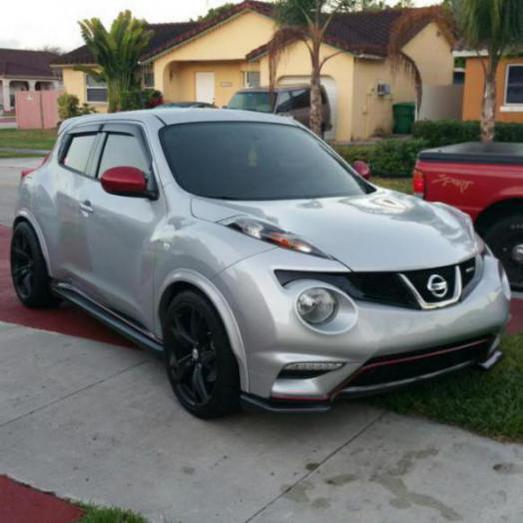 photo 1 Nissan Juke custom wheels OEM Nissan 370z 19x9.0, ET +47, tire size 245/35 R19. 19x10.0 ET+30 265/35 R19