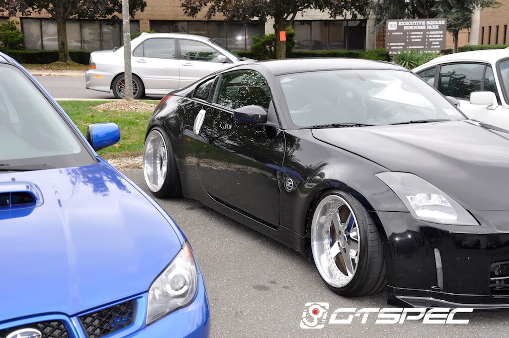 photo 2 Nissan 350Z custom wheels Work Equip 19x10.0, ET -5, tire size 235/35 R19. 19x11.0 ET-5 255/35 R19