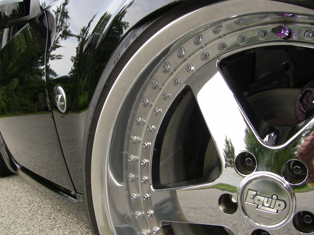 photo 11 Nissan 350Z custom wheels Work Equip 19x10.0, ET -5, tire size 235/35 R19. 19x11.0 ET-5 255/35 R19
