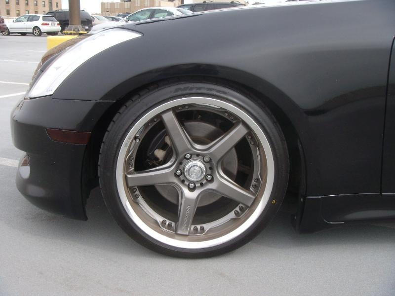photo 1 Infiniti G35 custom wheels Rays Engineering Volk Racing GTS 19x9.5, ET +17, tire size 245/35 R19. 19x10.5 ET+18 275/35 R19