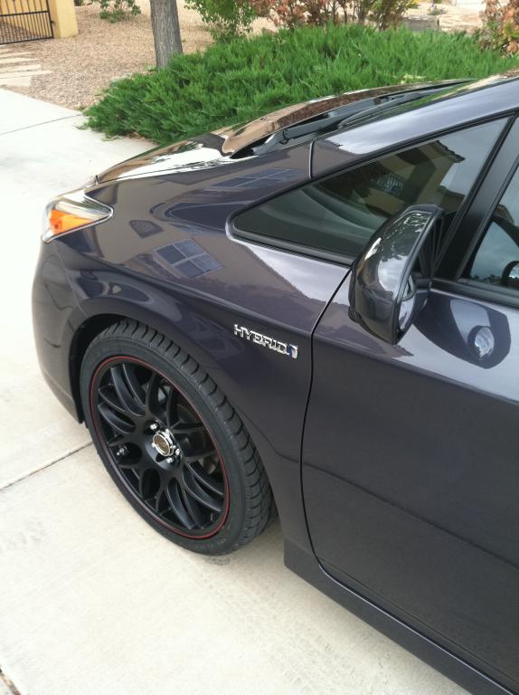 photo 2 Toyota Prius custom wheels 18x8.0, ET +47, tire size 225/40 R18. 18x8.0 ET+35