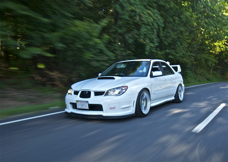 photo 1 Subaru Impreza WRX STi custom wheels Enkei NT03+M 18x9.5, ET +22, tire size 235/40 R18. x ET 