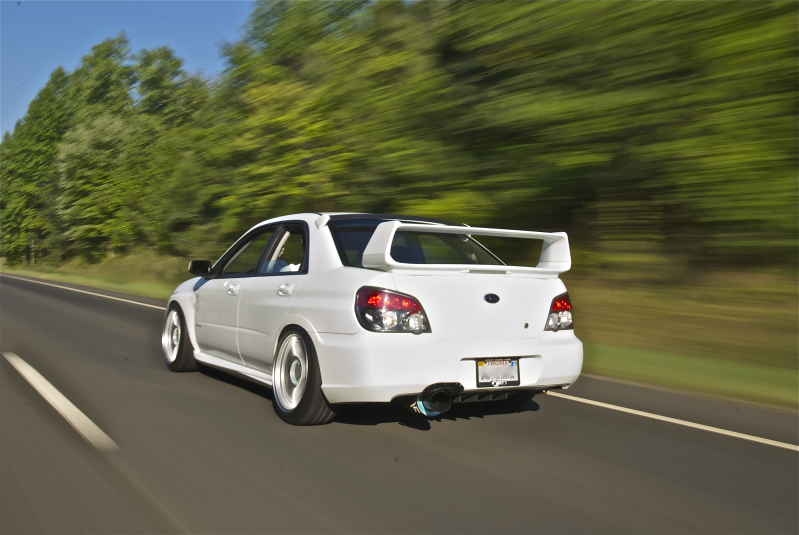 photo 3 Subaru Impreza WRX STi custom wheels Enkei NT03+M 18x9.5, ET +22, tire size 235/40 R18. x ET 