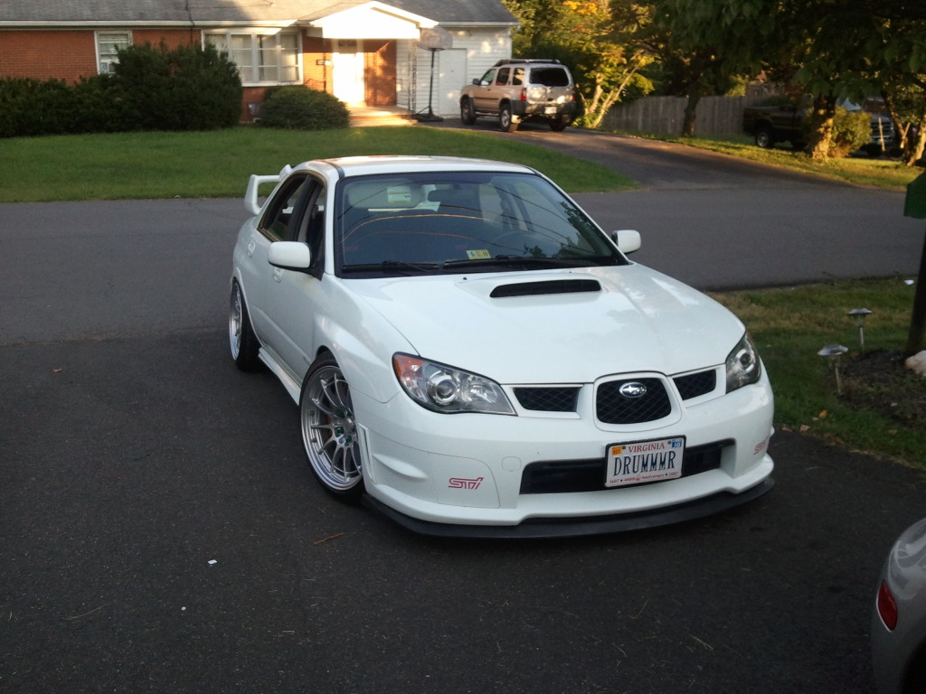 photo 7 Subaru Impreza WRX STi custom wheels Enkei NT03+M 18x9.5, ET +22, tire size 235/40 R18. x ET 