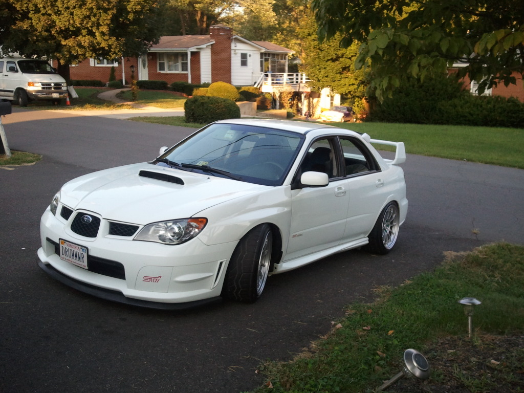photo 9 Subaru Impreza WRX STi custom wheels Enkei NT03+M 18x9.5, ET +22, tire size 235/40 R18. x ET 