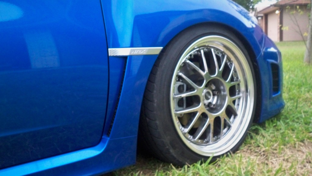 photo 2 Subaru Impreza WRX custom wheels SSR MS1 18x9.5, ET +37, tire size 235/45 R18. x ET