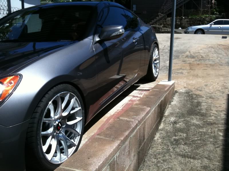 photo 1 Hyundai Genesis Coupe custom wheels Miro Type 111 19x8.5, ET +15, tire size 245/35 R19. 19x9.5 ET+20 275/35 R19