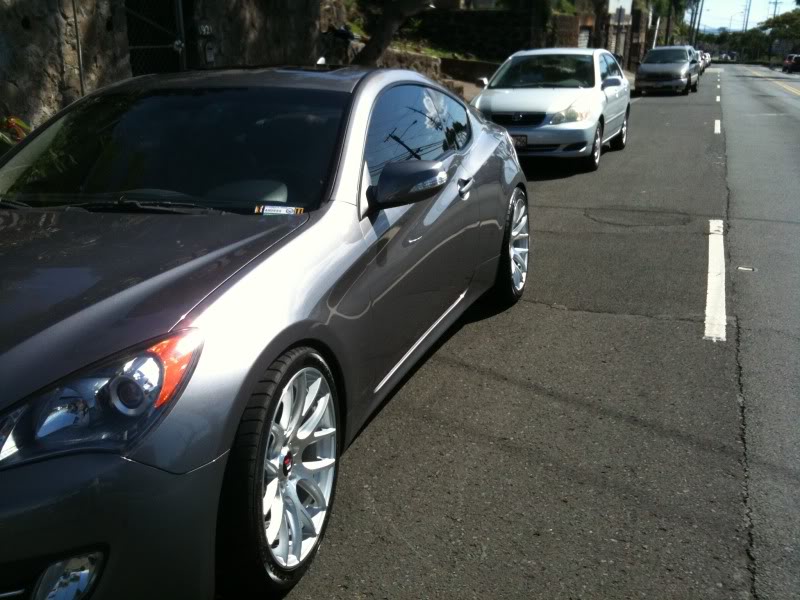 photo 5 Hyundai Genesis Coupe custom wheels Miro Type 111 19x8.5, ET +15, tire size 245/35 R19. 19x9.5 ET+20 275/35 R19