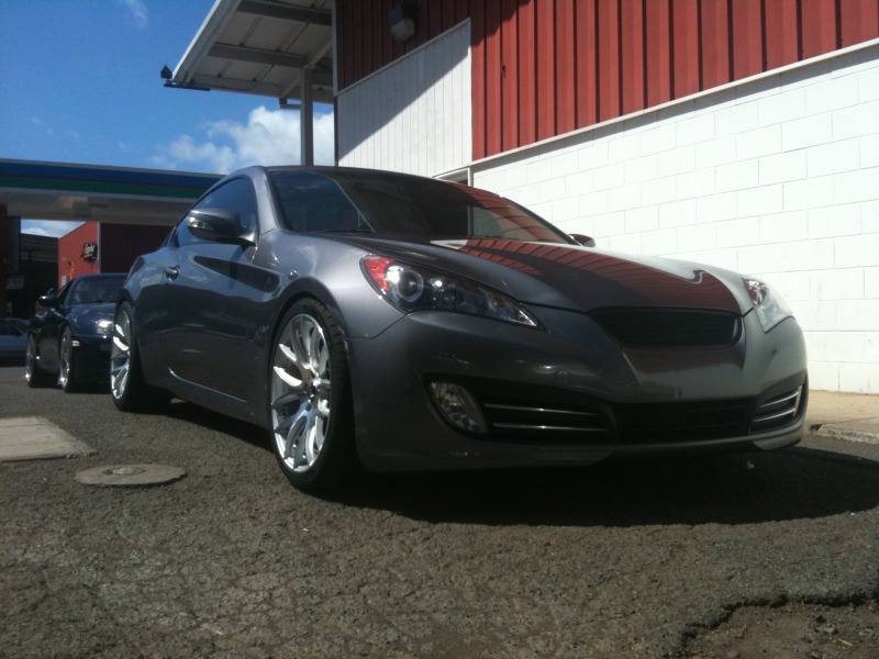 photo 6 Hyundai Genesis Coupe custom wheels Miro Type 111 19x8.5, ET +15, tire size 245/35 R19. 19x9.5 ET+20 275/35 R19