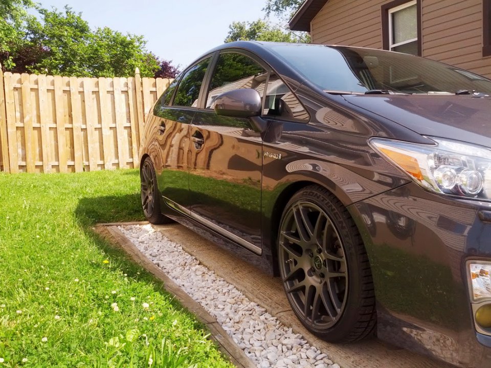 photo 1 Toyota Prius custom wheels Forgestar F14 18x8.5, ET +48, tire size 215/40 R18. x ET 