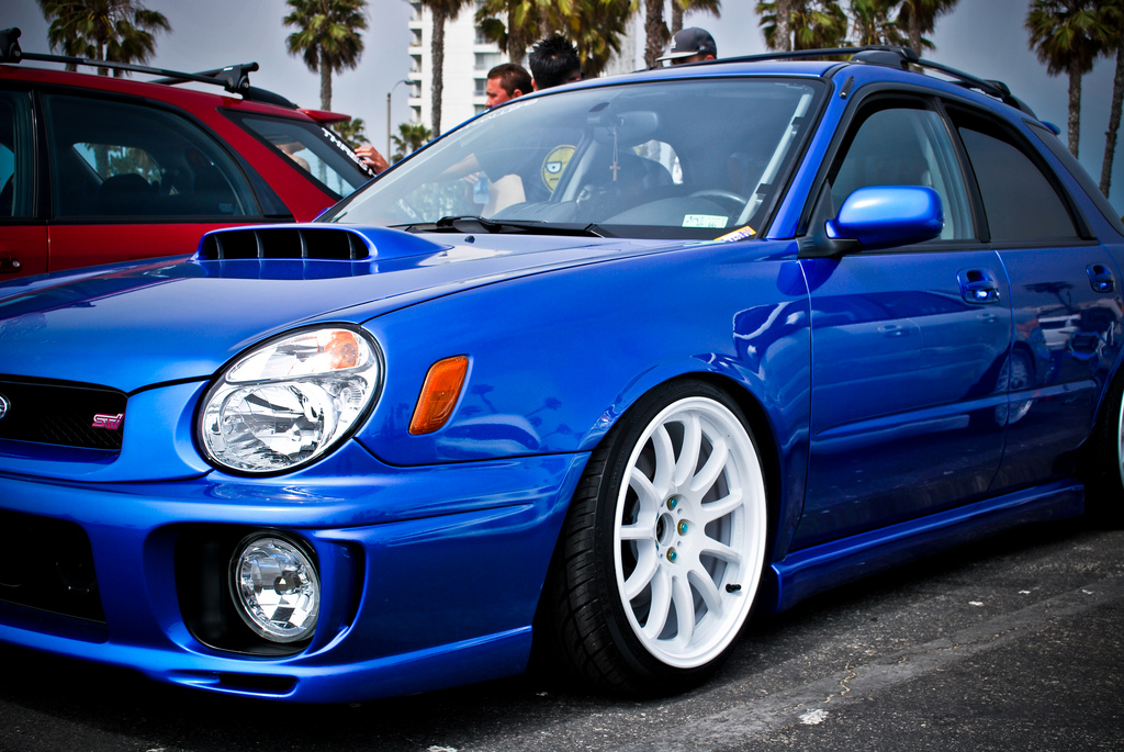 photo 1 Subaru Impreza WRX custom wheels Work Emotion 11R 17x9.0, ET +28, tire size 215/40 R17. x ET 