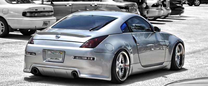 photo 1 Nissan 350Z custom wheels Rays Engineering Lexion X503 19x10.0, ET +5, tire size 235/35 R19. 19x10.0 ET-5 245/35 R19