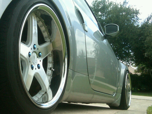 photo 12 Nissan 350Z custom wheels Rays Engineering Lexion X503 19x10.0, ET +5, tire size 235/35 R19. 19x10.0 ET-5 245/35 R19