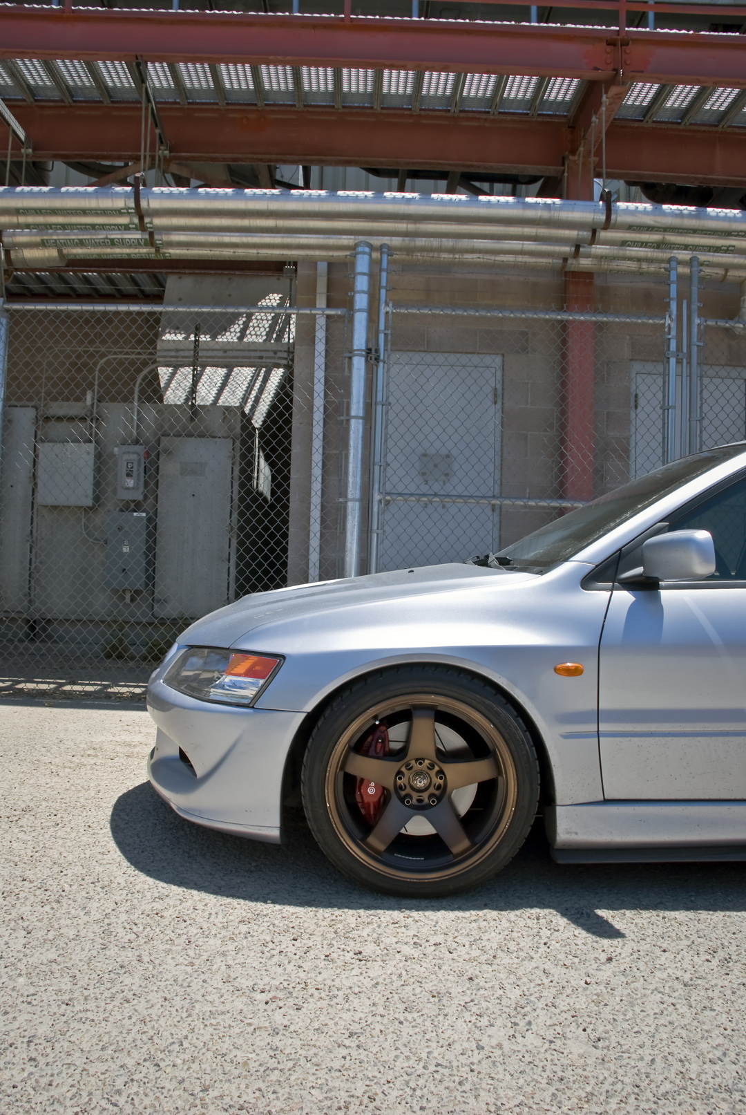 photo 6 Mitsubishi Lancer Evolution custom wheels Rota P-45R 18x9.5, ET +22, tire size 255/35 R18. 18x9.5 ET+30 