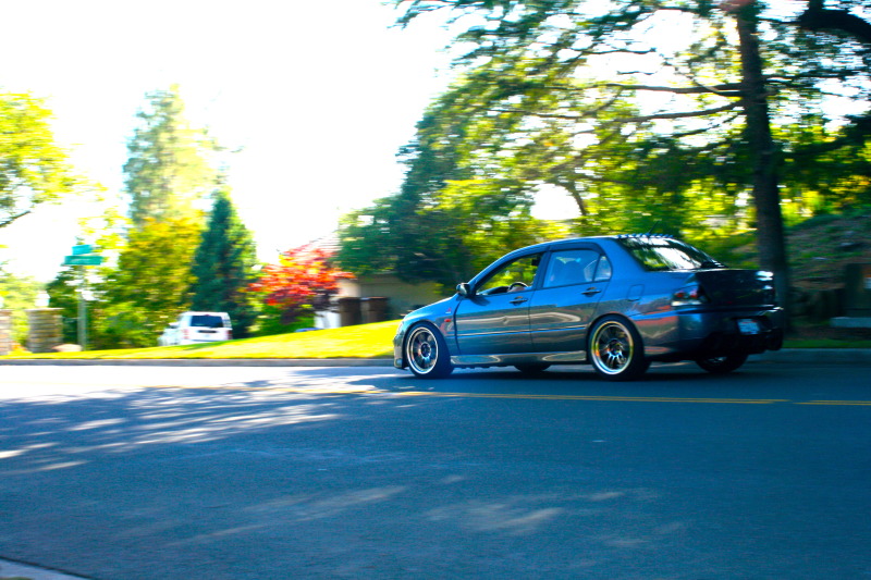 photo 7 Mitsubishi Lancer Evolution custom wheels Enkei RPF1 18x9.5, ET +15, tire size 235/40 R18. x ET
