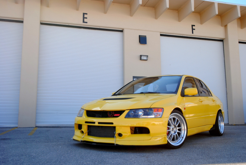 photo 3 Mitsubishi Lancer Evolution custom wheels Enkei RPF1 Type RC 18x9.0, ET +15, tire size 245/35 R18. 18x9.0 ET+18 