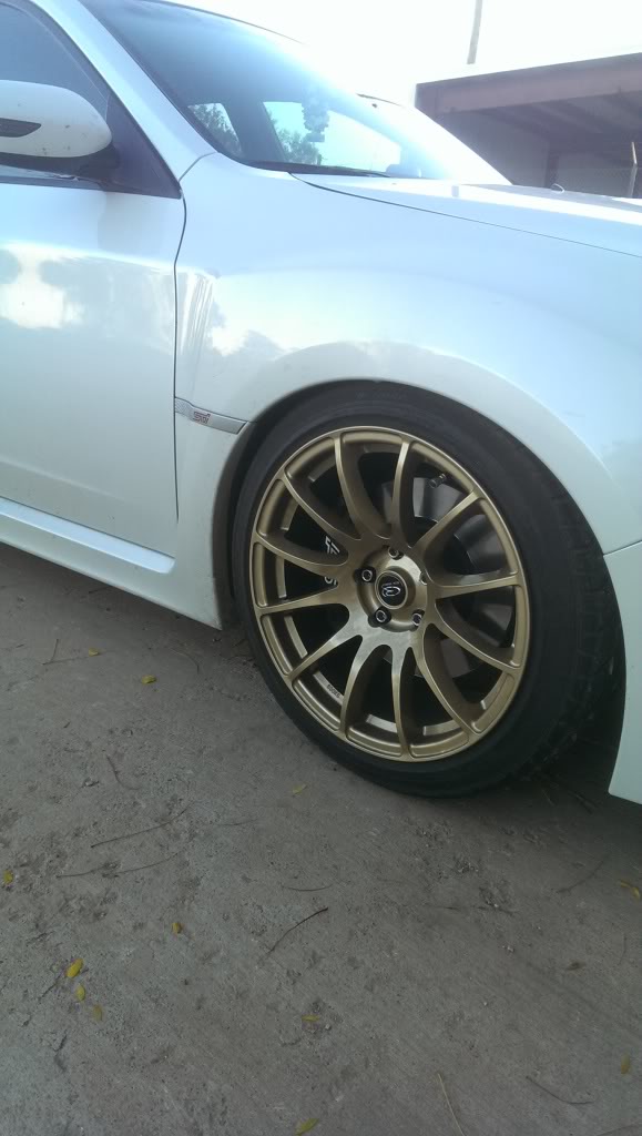 photo 2 Subaru Impreza WRX custom wheels Rota PWR 18x8.5, ET +32, tire size 245/40 R18. x ET 