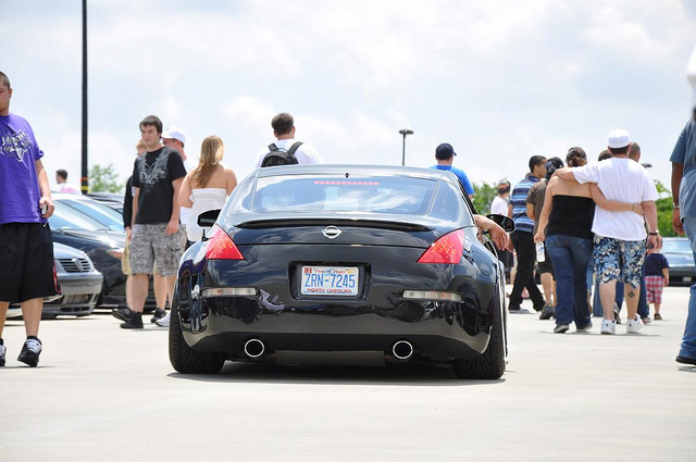 photo 3 Nissan 350Z custom wheels Rays Engineering Volk Racing TE37 19x9.5, ET +7, tire size 225/35 R19. 19x10.5 ET+2 255/35 R19