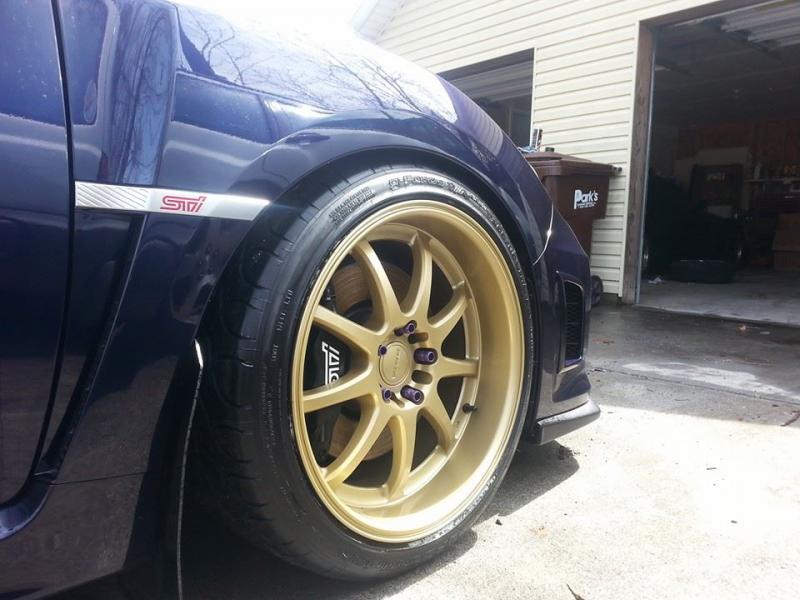 photo 1 Subaru Impreza WRX custom wheels Rota  18x9.5, ET , tire size 255/35 R18. x ET 