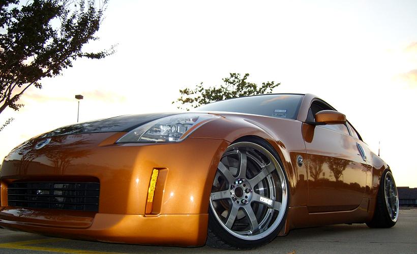 photo 2 Nissan 350Z custom wheels Rays Engineering Gram Lights 57S-Pro 19x9.5, ET 0, tire size 225/35 R19. 19x10.0 ET-25 235/35 R19