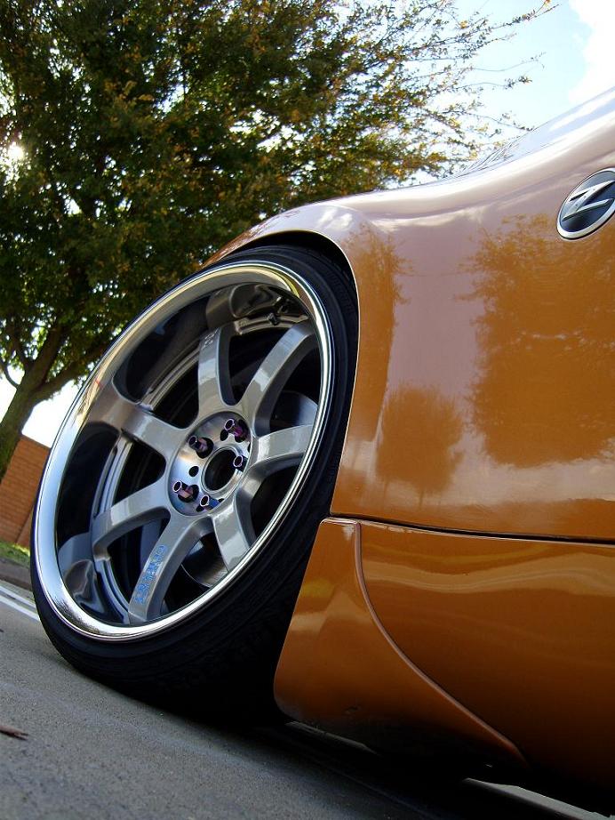 photo 3 Nissan 350Z custom wheels Rays Engineering Gram Lights 57S-Pro 19x9.5, ET 0, tire size 225/35 R19. 19x10.0 ET-25 235/35 R19
