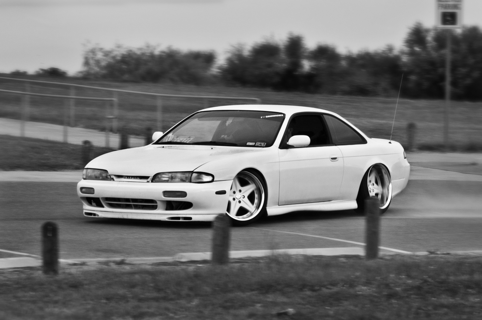 photo 6 Nissan S14 custom wheels Work Euroline SL 18x9.0, ET +1, tire size 215/35 R18. 18x10.0 ET-15 225/40 R18