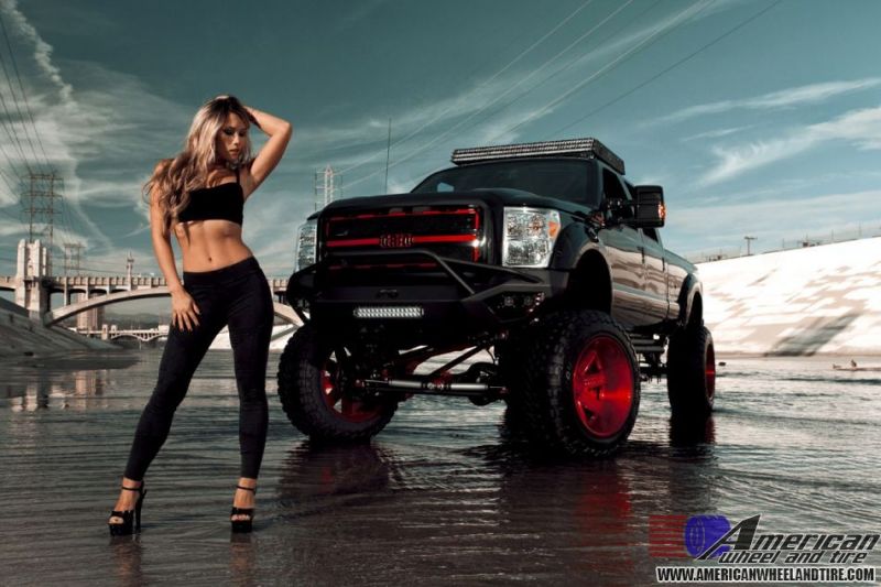 photo 1 Ford F-350 custom wheels Grid Off-Road GF 1 24x15.0, ET , tire size X R24. x ET 