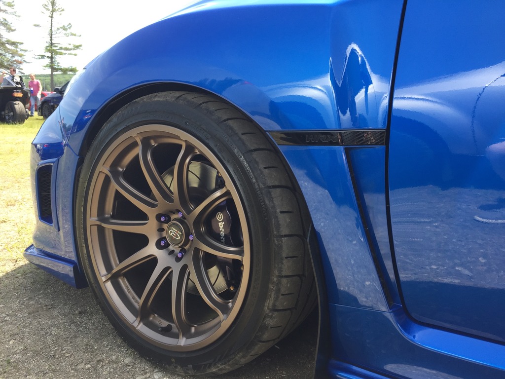 photo 1 Subaru Impreza WRX custom wheels Rota T2R 18x9.5, ET +38, tire size X R18. x ET 