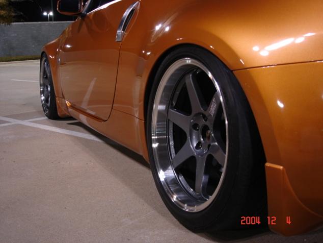 photo 3 Nissan 350Z custom wheels Rays Engineering Volk Racing LE37T 19x9.5, ET +22, tire size 255/35 R19. 19x10.5 ET+22 285/35 R19