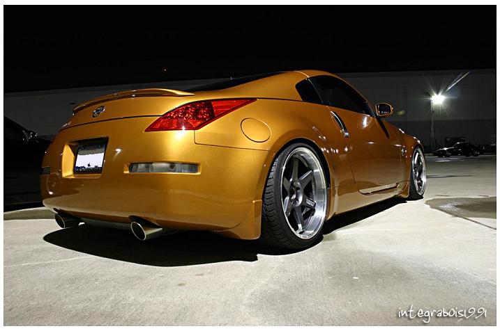 photo 4 Nissan 350Z custom wheels Rays Engineering Volk Racing LE37T 19x9.5, ET +22, tire size 255/35 R19. 19x10.5 ET+22 285/35 R19