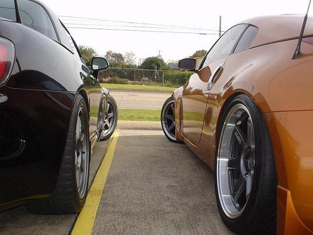photo 5 Nissan 350Z custom wheels Rays Engineering Volk Racing LE37T 19x9.5, ET +22, tire size 255/35 R19. 19x10.5 ET+22 285/35 R19