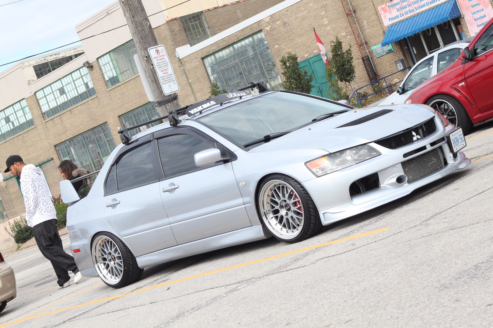 photo 18 Mitsubishi Lancer Evolution custom wheels BBS LM 18x9.0, ET +5, tire size 215/35 R18. x ET 
