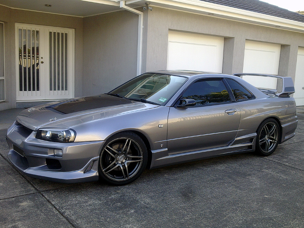photo 1 Nissan R31-R34 Skyline 2dr custom wheels AVS Model 5 18x8.0, ET +30, tire size 235/40 R18. 18x9.0 ET+35 265/35 R18
