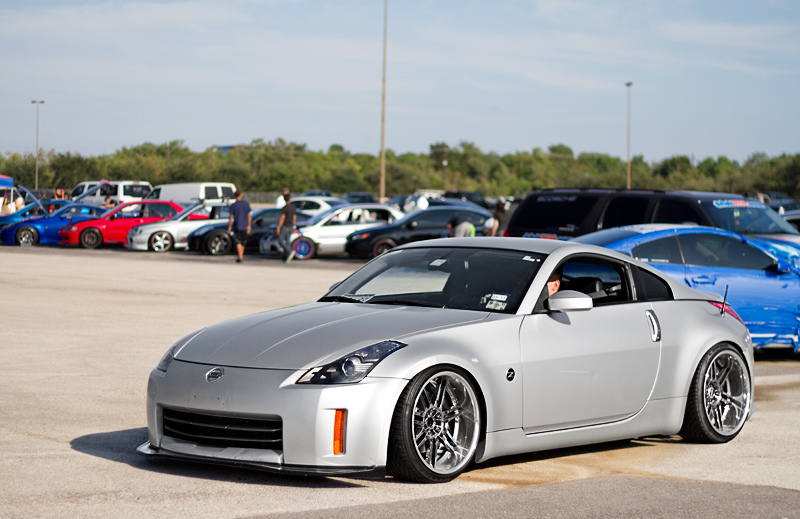 photo 1 Nissan 350Z custom wheels Weds Bvillens 19x10.0, ET -4, tire size 235/35 R19. 19x10.0 ET-16 