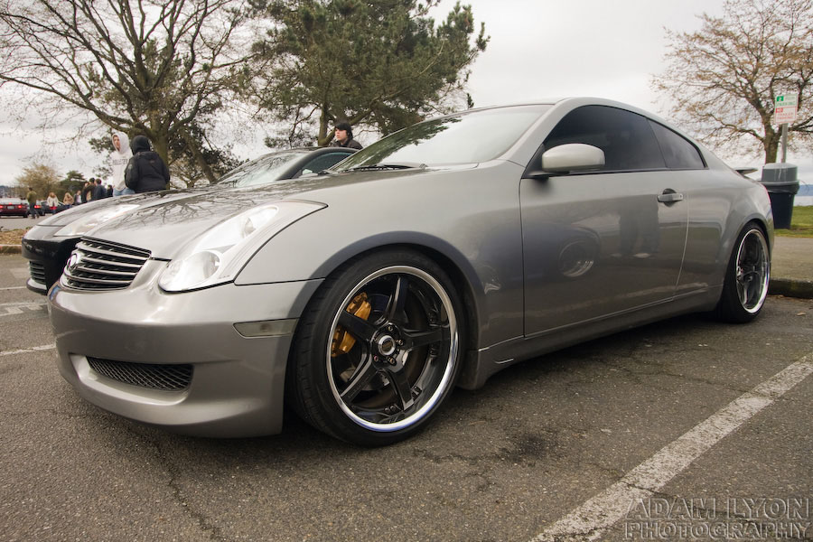 photo 1 Infiniti G35 custom wheels Rays Engineering Volk Racing GTS 19x9.5, ET +17, tire size 245/35 R19. 19x10.5 ET+18 275/35 R19