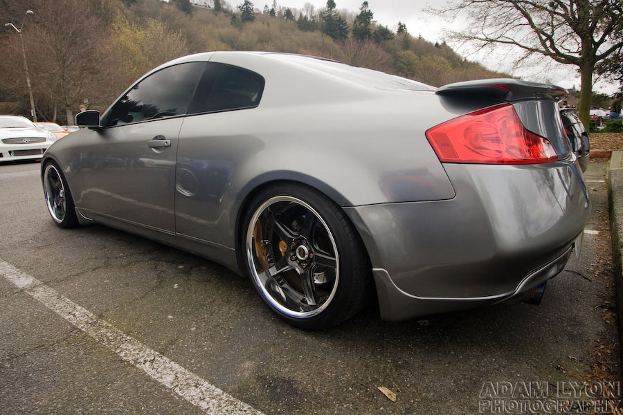 photo 2 Infiniti G35 custom wheels Rays Engineering Volk Racing GTS 19x9.5, ET +17, tire size 245/35 R19. 19x10.5 ET+18 275/35 R19