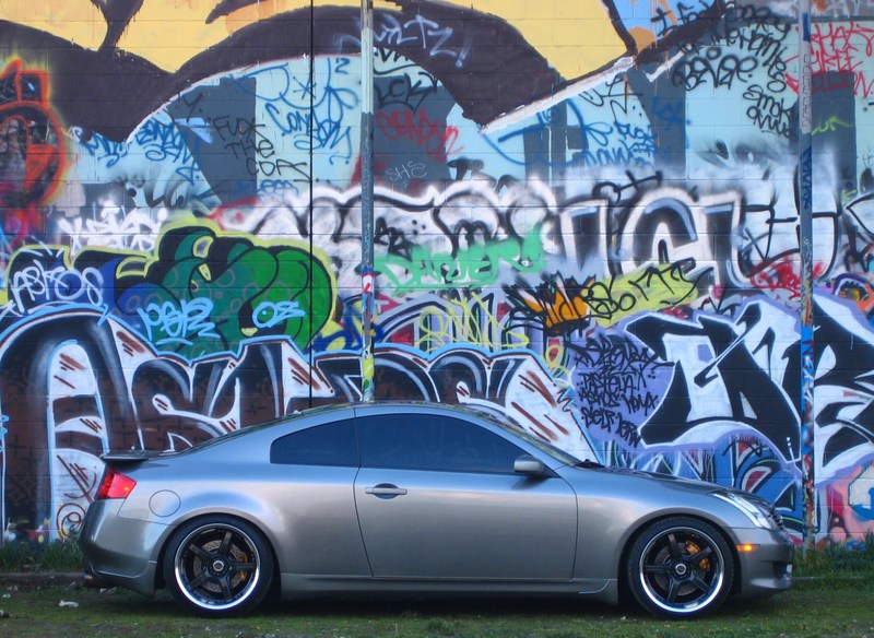 photo 5 Infiniti G35 custom wheels Rays Engineering Volk Racing GTS 19x9.5, ET +17, tire size 245/35 R19. 19x10.5 ET+18 275/35 R19