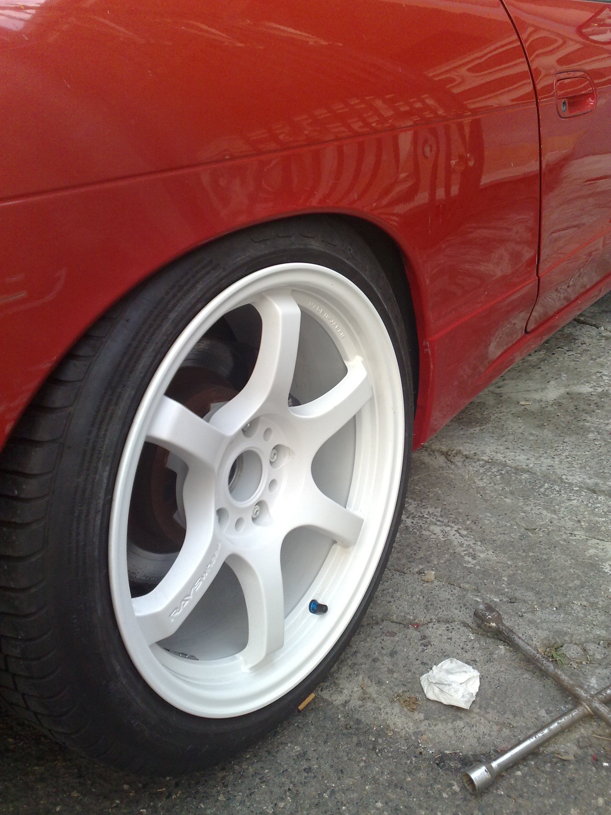 photo 3 Nissan S13 custom wheels Rays Gram ligths 57 D 17x9.0, ET +12, tire size 215/45 R17. x ET 